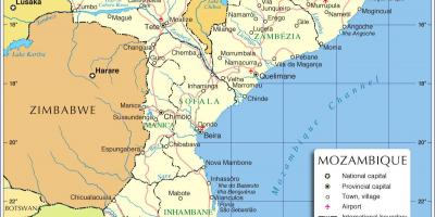 Maputo on Mosambikin kartta