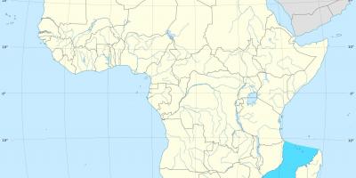 Mosambikin kanava-afrikka kartta